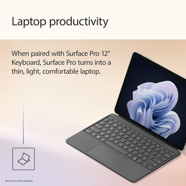 Microsoft - Surface Pro - 12" Touchscreen - Snapdragon X Plus (8 Core) - 8GB Memory - 256GB UFS - Device Only - Platinum
