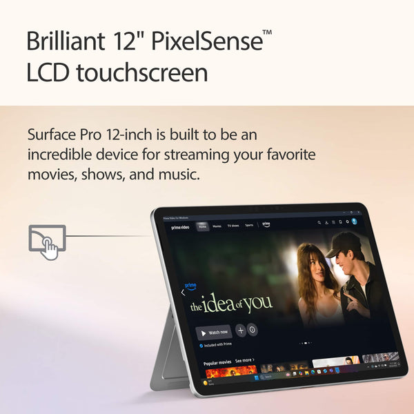 Microsoft - Surface Pro - 12" Touchscreen - Snapdragon X Plus (8 Core) - 8GB Memory - 256GB UFS - Device Only - Platinum