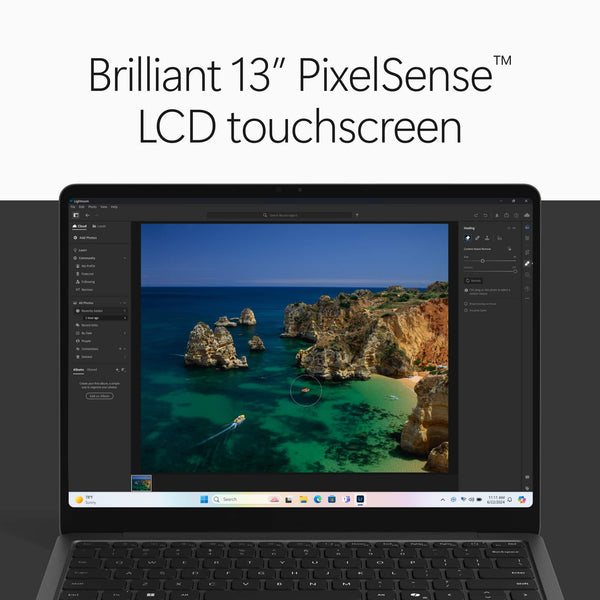 Microsoft - Surface Laptop - 13" 2K Touchscreen - Snapdragon X2 Plus (6 Core) 2026 - 16GB - 256GB UFS - Black