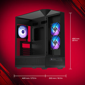 iBUYPOWER - Element SE Gaming Desktop PC Intel Core i5 14400F 2024 NVIDIA RTX 5060 8GB, 16GB RAM Memory, 1TB SSD Storage - Black