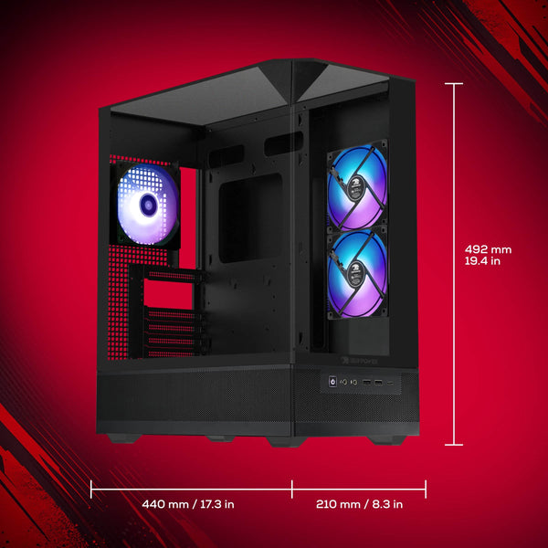 iBUYPOWER - Element SE Gaming Desktop PC Intel Core i5 14400F 2024 NVIDIA RTX 5060 8GB, 16GB RAM Memory, 1TB SSD Storage - Black