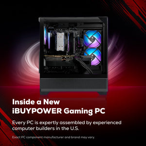 iBUYPOWER - Element SE Gaming Desktop PC Intel Core i5 14400F 2024 NVIDIA RTX 5060 8GB, 16GB RAM Memory, 1TB SSD Storage - Black