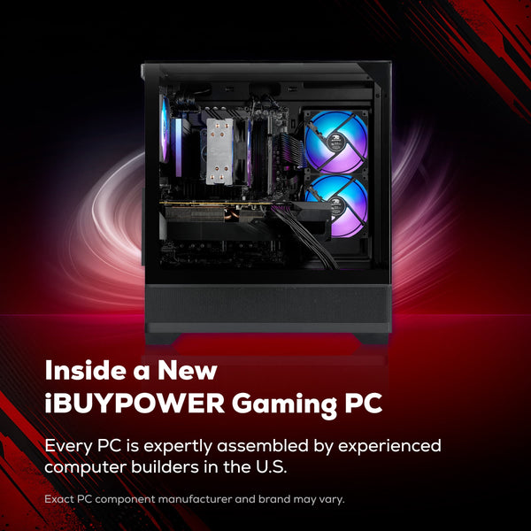 iBUYPOWER - Element SE Gaming Desktop PC Intel Core i5 14400F 2024 NVIDIA RTX 5060 8GB, 16GB RAM Memory, 1TB SSD Storage - Black