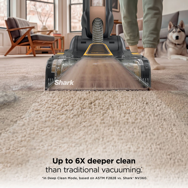 Shark - CarpetForce HairPro Upright Carpet Cleaner w/ PowerFins - Copper