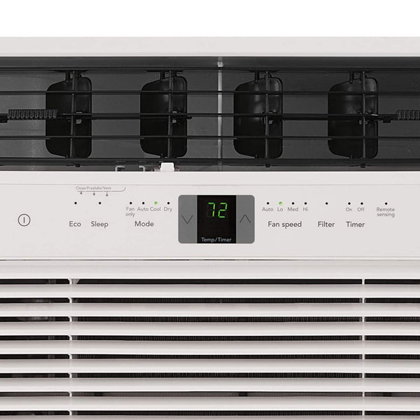 Frigidaire - 115V 12,000 BTU 550 Sq. Ft. Smart Window Air Conditioner with Remote - White