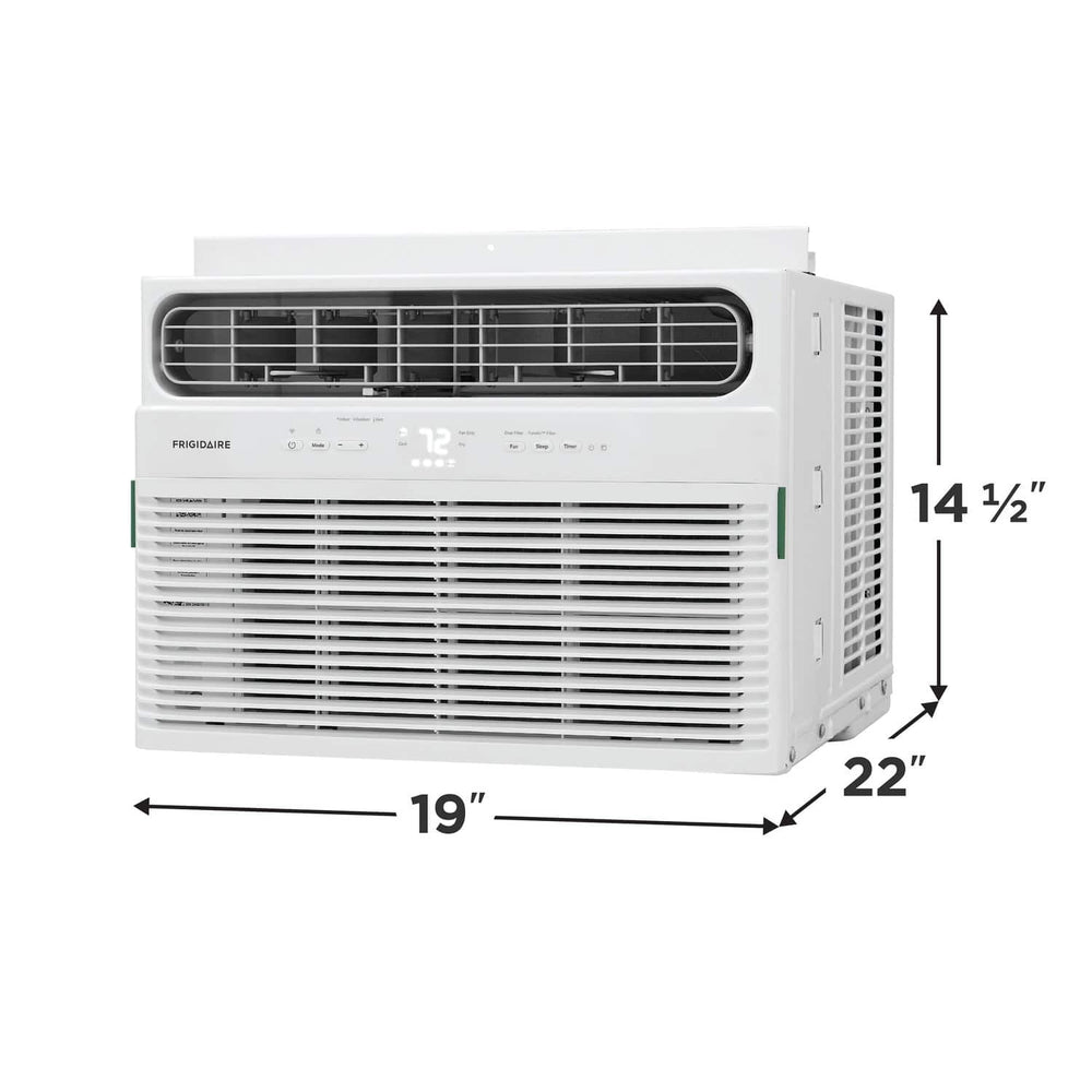 Frigidaire - 12,000 BTU 550 Sq. Ft. Smart Window Air Conditioner with Remote - White