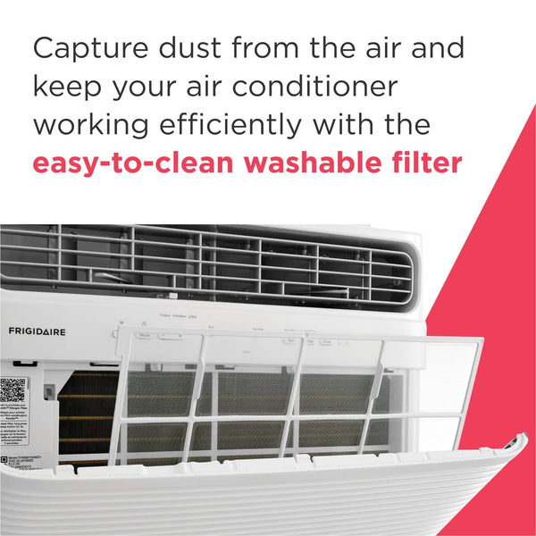 Frigidaire - 12,000 BTU 550 Sq. Ft. Smart Window Air Conditioner with Remote - White