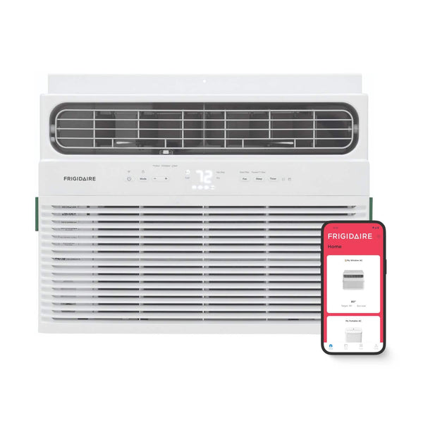 Frigidaire - 12,000 BTU 550 Sq. Ft. Smart Window Air Conditioner with Remote - White