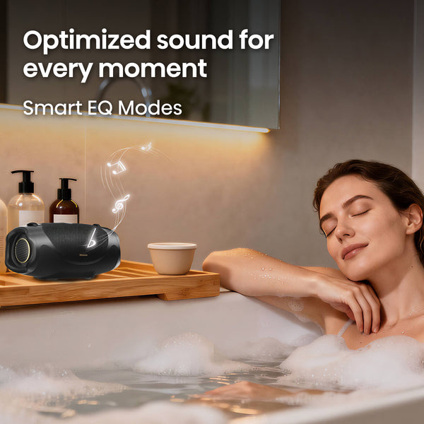 Hisense - Bluetooth Speaker FlexBoom, Up to 20-Hour Playtime, Hands-Free Calling, IP67, Auracast – - Black