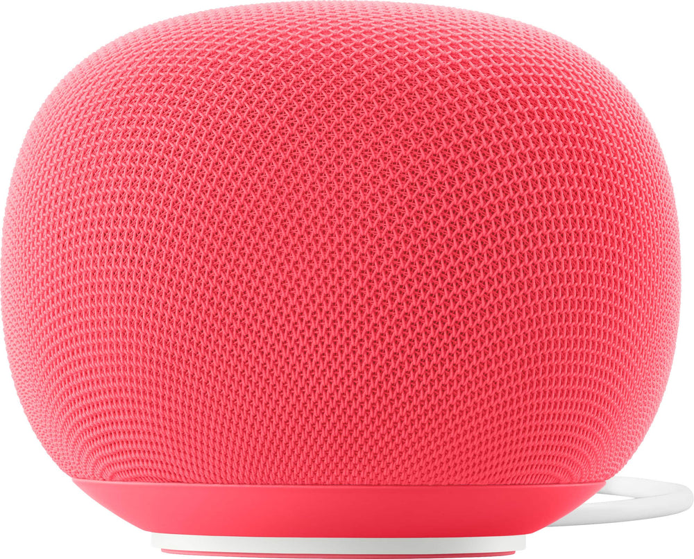 Google - Home Speaker - Smart Speaker with Gemini For Home Voice Assistant and 360-Degree Sound - Berry