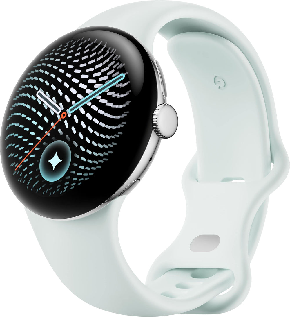 Google - Pixel Watch 5 (41mm) - Wi-Fi - Polished Silver Case - Fog Band - Small,  Large - (2026)