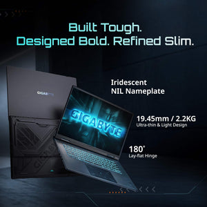 GIGABYTE - GAMING A16 Gaming Laptop - 165Hz 1920x1200 WUXGA - RTX 5050 - AMD Ryzen 7 170- 512GB SSD - 16GB DDR5 RAM - Black Steel