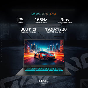 GIGABYTE - GAMING A16 - 16" 165Hz 1920x1200 WUXGA Intel Core i7-13620H - 1TB SSD - 32GB DDR5 RAM - GeForce RTX 5060 - Black Steel