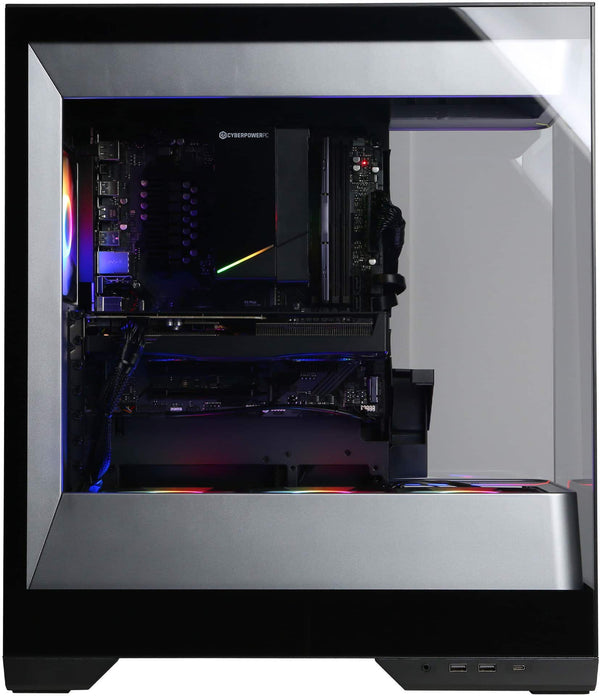 CyberPowerPC - Gaming Desktop - AMD Ryzen 5 5500 2022 - AMD Radeon RX 6500 XT 4GB - 16GB DDR4 Memory - 1TB SSD - Black