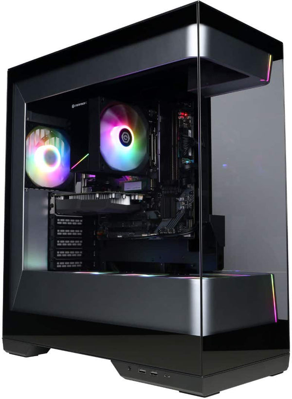 CyberPowerPC - Gaming Desktop - AMD Ryzen 5 8400F - NVIDIA GeForce RTX 3050 6GB - 16GB DDR5 - 1TB PCIe 4.0 SSD Storage - Black