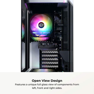 CyberPowerPC - Gaming Desktop - AMD Ryzen 5 8400F - NVIDIA GeForce RTX 3050 6GB - 16GB DDR5 - 1TB PCIe 4.0 SSD Storage - Black