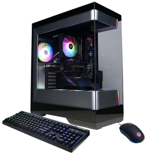 CyberPowerPC - Gaming Desktop - AMD Ryzen 7 8700F 2024 - AMD Radeon RX 9060 8GB - 16GB DDR5 Memory - 1TB SSD Storage - Black