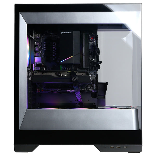 CyberPowerPC - Gaming Desktop - AMD Ryzen 7 8700F 2024 - AMD Radeon RX 9060 8GB - 16GB DDR5 Memory - 1TB SSD Storage - Black