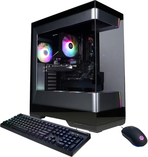 CyberPowerPC - Gamer Master Gaming Desktop - AMD Ryzen 5 5500 - AMD Radeon RX 9050 4GB - 8GB DDR4 - 500GB PCIe 4.0 SSD - Black