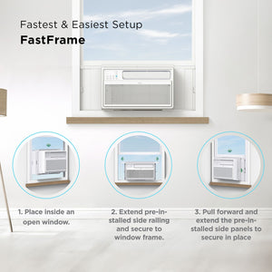 TCL - 550 Sq. Ft. 12,000 BTU Smart Inverter Window Air Conditioner - White