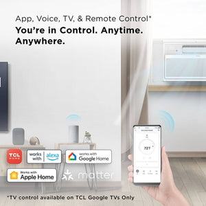 TCL - 550 Sq. Ft. 12,000 BTU Smart Inverter Window Air Conditioner - White