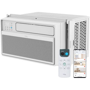 TCL - 550 Sq. Ft. 12,000 BTU Smart Inverter Window Air Conditioner - White