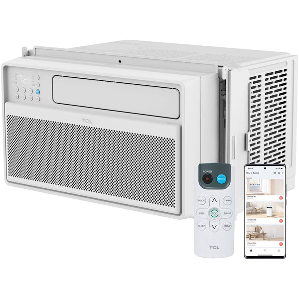 TCL - 550 Sq. Ft. 12,000 BTU Smart Inverter Window Air Conditioner - White