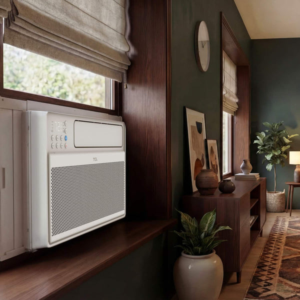 TCL - 550 Sq. Ft. 12,000 BTU Smart Inverter Window Air Conditioner - White