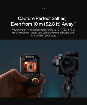 Hohem - iSteady MT3 Pro Phone & Camera Gimbal Stabilizer w/ AI Tracking, Detachable Remote for Cameras up to 5.5lbs - Black