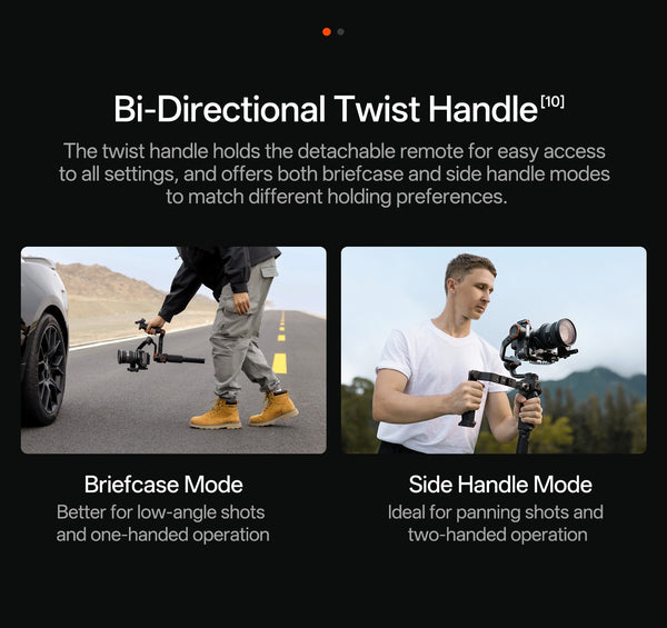 Hohem - iSteady MT3 Pro Phone & Camera Gimbal Stabilizer w/ AI Tracking, Detachable Remote for Cameras up to 5.5lbs - Black