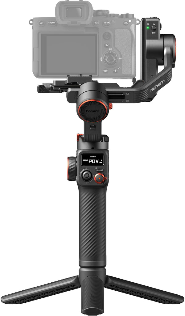 Hohem - iSteady MT3 Phone & Camera Gimbal Stabilizer w/ AI Tracking & Orientation Switch for Cameras up to 3lbs - Black