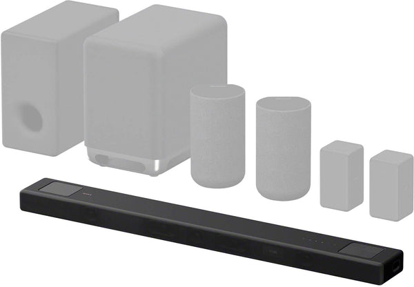 Sony - HT-A5000 5.1.2ch Dolby Atmos Soundbar, Chromecast built-in, AirPlay2, Bluetooth - Black