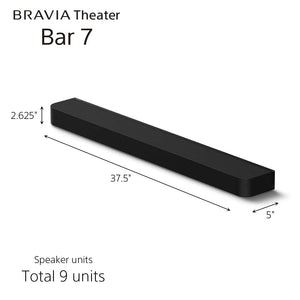 Sony - BRAVIA Theater Bar 7 with 9 speakers, Dolby Atmos/DTS:X compatible - Black