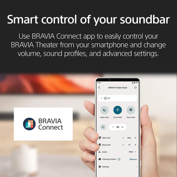 Sony - BRAVIA Theater Bar 5, 3.1ch with wireless subwoofer, Dolby Atmos/DTS:X - Black