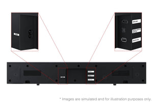 Samsung - B Series 2.0 Ch Soundbar with Built In Woofer HW-B400F/ZA 2025 - Black