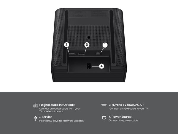 Samsung - Music Studio 7 Smart Speaker 3.1.1 ch, Wireless Dolby Atmos, Q-Symphony, WiFi and Bluetooth (2026) - Black