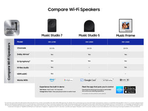 Samsung - Music Studio 7 Smart Speaker 3.1.1 ch, Wireless Dolby Atmos, Q-Symphony, WiFi and Bluetooth (2026) - Black