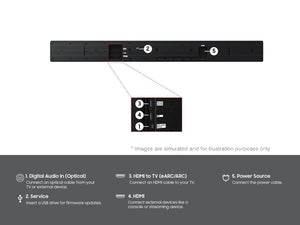 Samsung - Q-Series 7.1.2 ch Soundbar with Built-In Woofers - Graphite Black