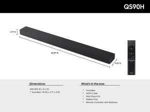 Samsung - Q-Series 7.1.2 ch Soundbar with Built-In Woofers - Graphite Black
