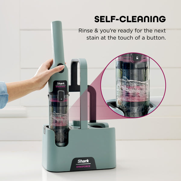 Shark - StainForce Cordless Portable Spot & Stain Cleaner with Dual-Activated Cleaning Solution - HX101 - Hawaiian Gray