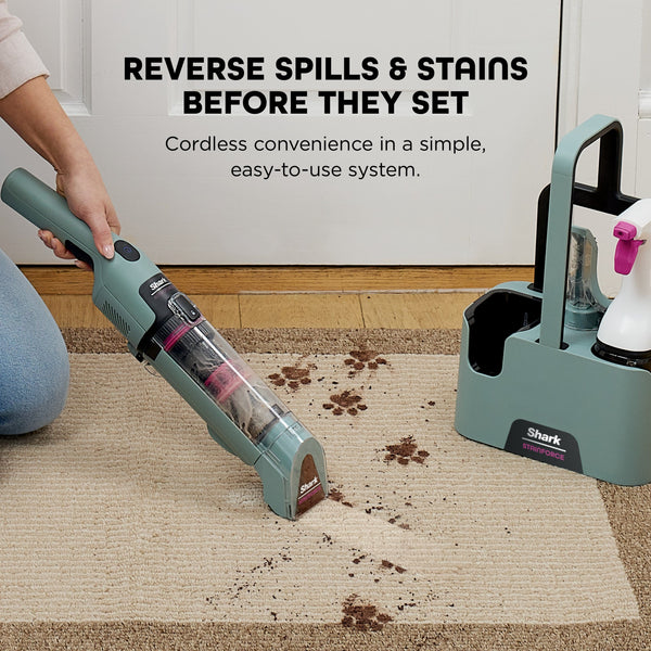 Shark - StainForce Cordless Portable Spot & Stain Cleaner with Dual-Activated Cleaning Solution - HX101 - Hawaiian Gray