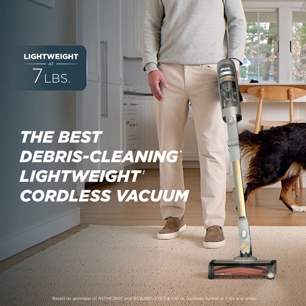 Shark - PowerDetect Speed Cordless Stick Vacuum, Powerful Suction, HEPA Filtration, 60-min Runtime, Carpet & Hard floor - Ivory