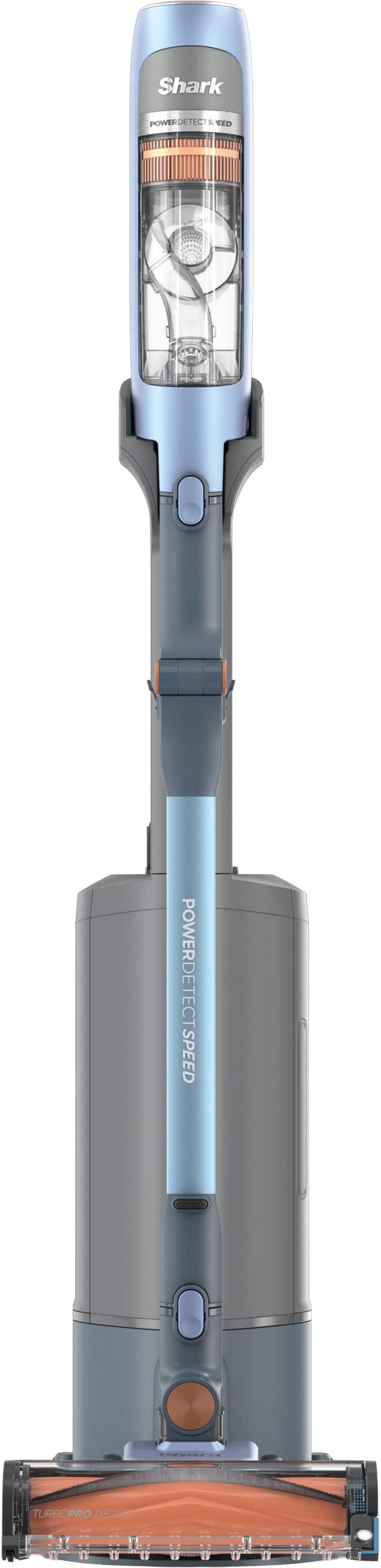 Shark - PowerDetect Speed Clean & Empty System, HEPA Filtration, MultiFlex Reach, up to 60 min Runtime - Ice Blue