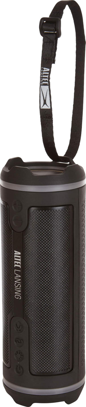 Altec Lansing - Bluetooth HydraMotion 2.0 EverythingProof Portable Speaker with LED Lights - Black/Gray