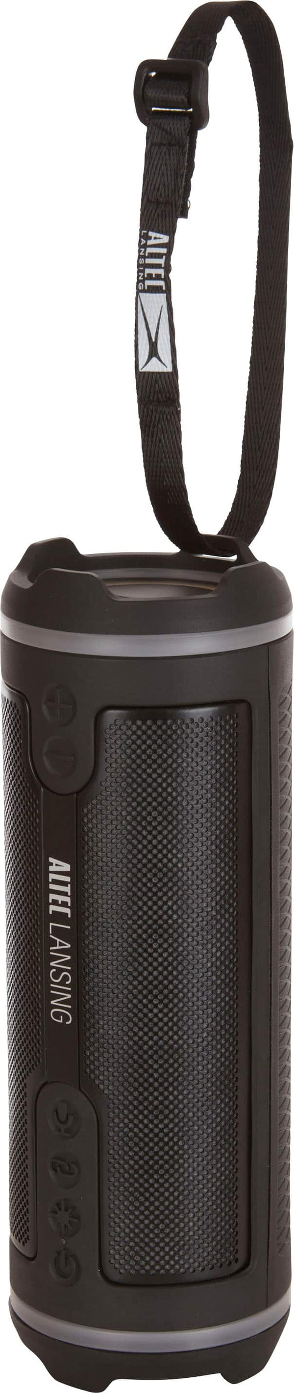 Altec Lansing - Bluetooth HydraMotion 2.0 EverythingProof Portable Speaker with LED Lights - Black/Gray