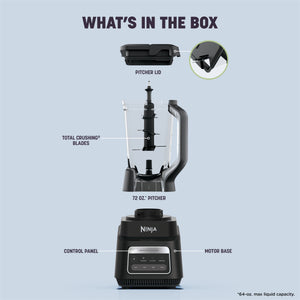 Ninja - TotalCrush Professional Blender with Auto-iQ - Velvet Tide