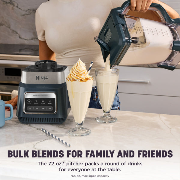 Ninja - TotalCrush Professional Blender & Bullet Cup Duo with Auto-iQ - Dark Silver