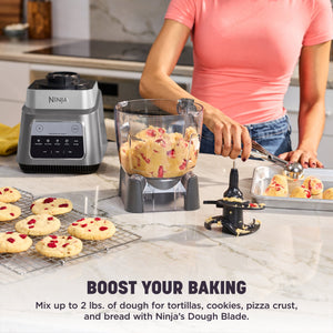 Ninja - TotalCrush Professional Kitchen System (Blender, Tumbler, & 8-Cup Food Processor) with Auto-iQ - Metallic Black