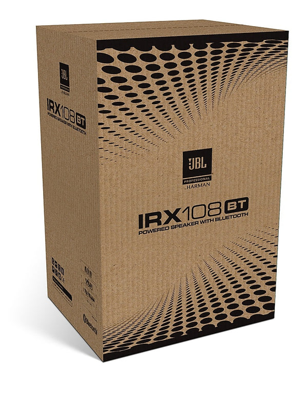 JBL - IRX108BT 1300W Powered 8" Portable PA Loudspeaker with Bluetooth - Black