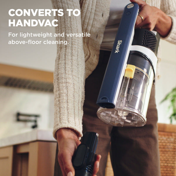 Shark - Cordless Pet, Cordless Stick vacuum with XL Dust Cup and LED Headlights, up to 40 min Runtime - Moonlight Blue